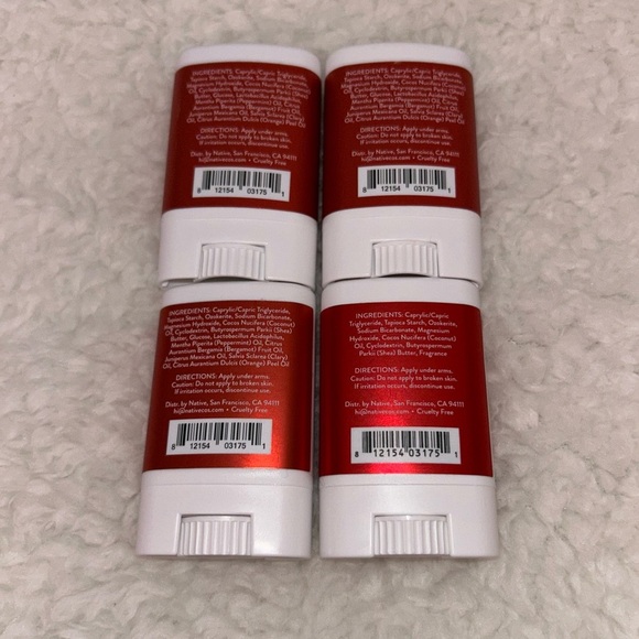 Native Deodorant Candy Cane Travel Size 4 Count NEW - Picture 2 of 2